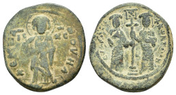 Constantine X Ducas with Eudocia (1059-1067). Æ 40 Nummi (26,52 mm, 9,55 g). Constantinople. Sear 1853. About very fine.