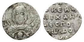 Michael VII Ducas (1071-1078). AR 2/3 Miliaresion (16,1 mm, 0,80 g). Constantinople. Sear 1876A. About very fine.