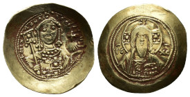 Michael VII Ducas (1071-1078). AV Histamenon Nomisma (26mm, 4.32g). Constantinople. Sear 1868. VF