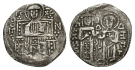 John VI Cantacuzene (1353-1354). AR Basilikon (18mm, 1.58g). Constantinople. Sear 2540. Rare, near VF