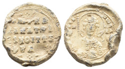 Byzantine Pb Seal, c. 7th-12th century (23mm, 15.42g). Good Fine