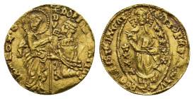 Latin East. Dorino Gattilusio (Lord of Chios, Lesbos and Phocaea, 1428-1455). AV Ducat (20mm, 3.47g). Foglia Vecchia (Phocaea) mint. Schlumburger, pl....