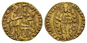 Italy, Venezia. Antonio Venier (1382-1400). AV Ducato (19mm, 3.46g). Paolucci 1. VF