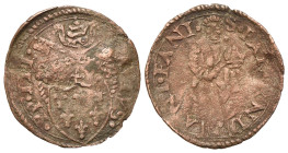 Italy, Fano. Paolo III (1534-1549). BI Quattrino (19mm, 0.64g, 6h). Muntoni 131. Good Fine - near VF