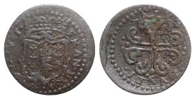 Italy, Piacenza. Francesco I Farnese (1694-1727): BI Sesino (17mm, 1.06g). MIR 1184. Near VF
