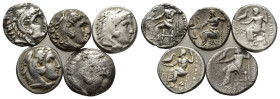 Lot of 5 Greek AR coins, to be catalog. Lot sold as is, no return.