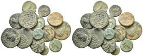 Lot of 14 Greek and Roman Provincial Æ coins, to be catalog. Lot sold as is, no return.