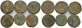 Lot of 6 Roman Provincial Æ coins, to be catalog. Lot sold as is, no return.