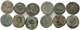 Lot of 6 Roman Provincial Æ coins, to be catalog. Lot sold as is, no return.