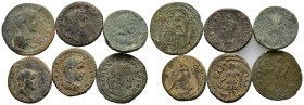 Lot of 6 Roman Provincial Æ coins, to be catalog. Lot sold as is, no return.