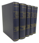 Mazzini, G. MONETE IMPERIALI ROMANE. Milano: Mario Ratto Editore, 1957-58. Five volumes, complete. Thick 4to, original matching blue cloth, gilt; top ...