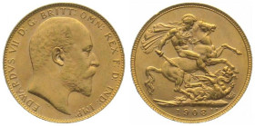 AUSTRALIA. Sovereign 1908 P, Edward VII, gold, AU