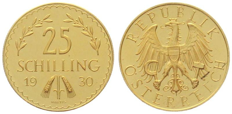 AUSTRIA. 25 Schilling 1930, gold, UNC

Gold 5.881 (0.900)