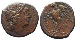 SICILY. Syracuse. Hiketas II, AE Litra, 287-278 BC, XF!