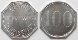 SCHLACHTSCHIFF GNEISENAU. Kantine. 100 Pfennig o.J.(1938-1942), Alu, Erhaltung!