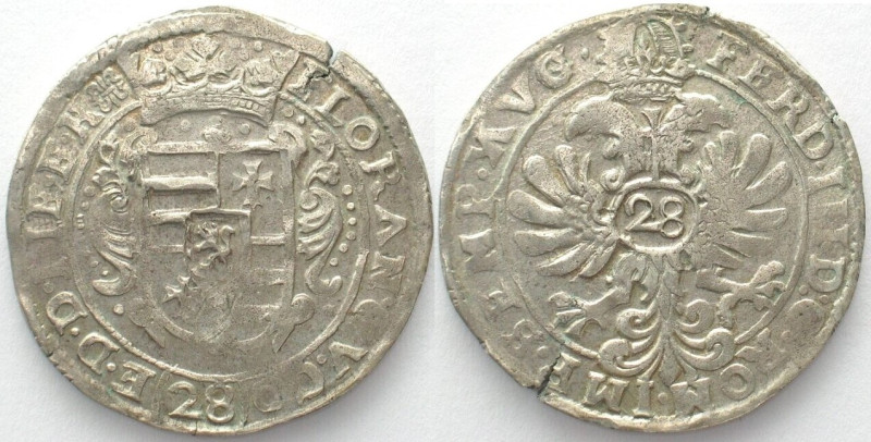 JEVER. 28 Stüber ND (1649-1651), Anton Günther of Oldenburg, silver, AU!

KM #...