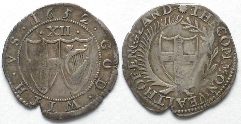 GREAT BRITAIN. Commonwealth, Shilling 1652, Sun, OLIVER CROMWELL, silver, XF!
...