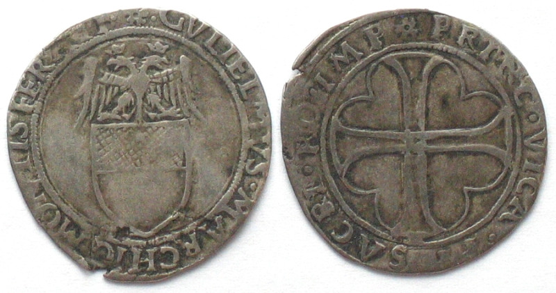 CASALE. Grosso ND, GUGLIELMO II PALEOLOGO (1494-1518), silver, VF

CNI 85/99, ...