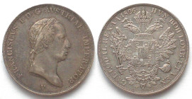 LOMBARDY-VENETIA. 1/2 Scudo 1826 V, Franz I of Austria, silver, AU!