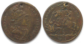 MILAN. Medal 1799, Alexander Suvorov, GALLORVM TERROR, brass, 32mm, RARE! VF-XF