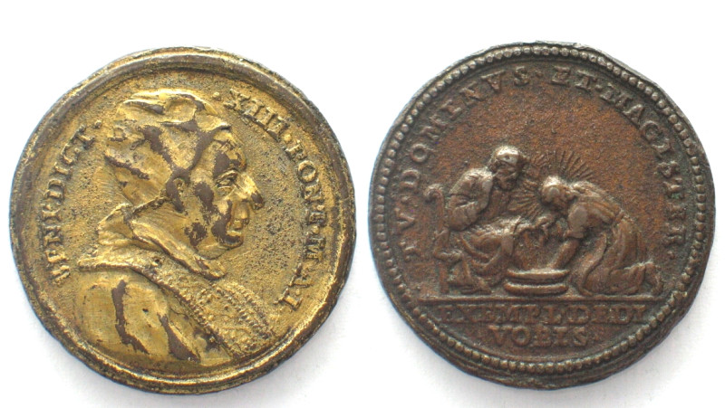 PAPAL STATES. Medal 1724, BENEDICT XIII, bronze, by Hamerani, 31mm

BENEDICTVS...