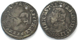 REGGIO EMILIA. Cavalotto 1555, Ercole d'Este, silver, rare!