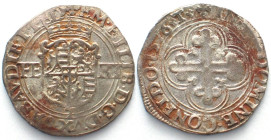 SAVOY. Bianco of 4 Soldi 1576, Turin mint, Emmanuele Filiberto, billon, AU!