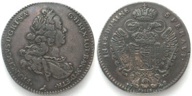 TUSCANY. Francescone of 10 Paoli 1748, Pisa, Francesco III, silver, VF+