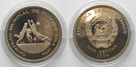 MOZAMBIQUE. Pattern 10000 Meticais 1994, Soccer World Cup, Cu-Ni, Proof