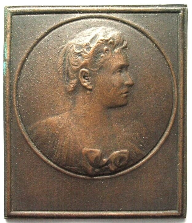 RUSSIA. Alexandra Feodorovna, bronze plaque about 1900, 72x85mm, rare!

Empres...