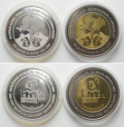 BASEL. 1 Doppelstäbler (10 Swiss Francs) 2001, local coinage, silver & bi-metallic, Proof