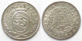 BERN. 5 Batzen 1818, silver, UNC!