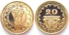 CAMPIONE D'ITALIA, Casino, 20 Francs 1966, gold, Proof