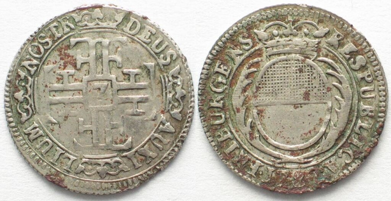 FREIBURG / FRIBOURG. Achtelgulden (7 Kreuzer) 1787, Silber

HMZ 2-276b. ss-vz ...