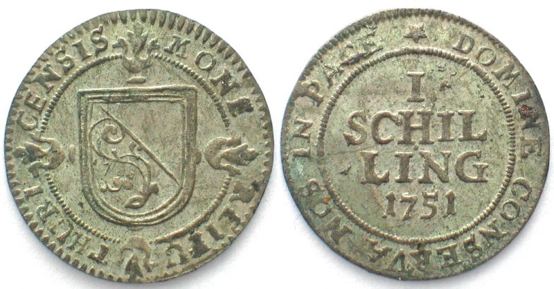 ZÜRICH. Schilling 1751, Billon, Erhaltung!

HMZ 2-1169n. Sehr selten in dieser...