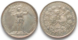 ZUG 5 Francs 1869, SHOOTING FESTIVAL, silver, UNC-!