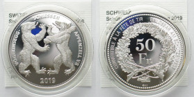 APPENZELL 50 Francs 2019, SHOOTING FESTIVAL, silver, Proof