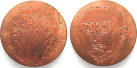 HANS EPPINGER PRIZE. BASEL 1982, Medal bronze, 90mm, RARE! UNC