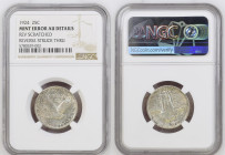 US. 1924 STANDING LIBERTY QUARTER - struck through error - silver, NGC MINT ERROR