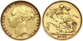 Australia Sovereign 1879 M - VF+