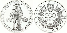 Austria 500 Schilling 1984 175th Anniversary of Tirolean Revolution
