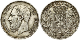 Belgium 5 Francs 1873