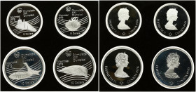 Canada 5 & 10 Dollars 1976 Montreal Olympics SET Lot of 4 Coins