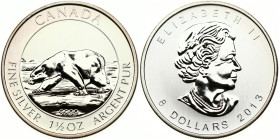 Canada 8 Dollars 2013 Polar Bear