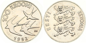 Estonia 100 Krooni 1992 Monetary Reform