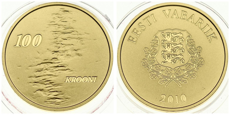 Estonia 100 Krooni 2010 Estonian People. Gold .999 7.78 g. KM 56, Parchimowicz 2...