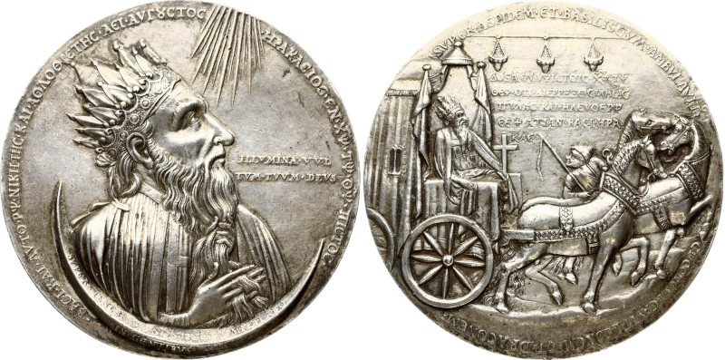 France. 19th cent. silver two-side replica of the famous French medal in memory ...