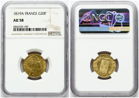France 20 Francs 1819A NGC AU 58