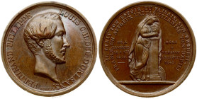 France Medal 1842 Death on Ferdinand Philippe d'Orléans