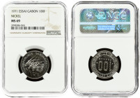 Gabon Essai 100 Francs 1971 Paris NGC MS 69